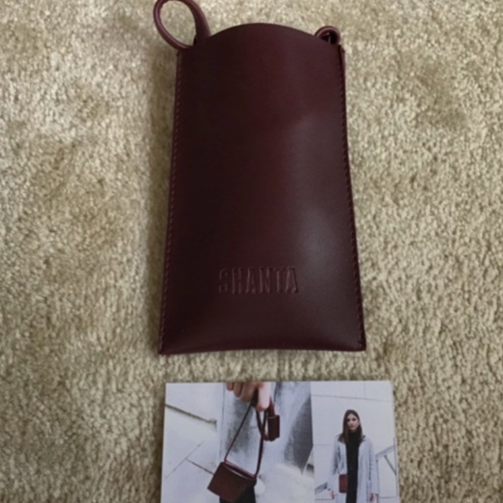 CELLPHONE POUCH - LARGE - WINE COLORED